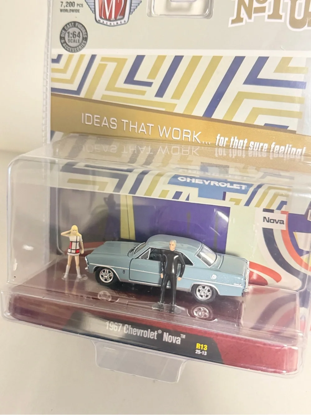 M2 machines 1967 Chevrolet Nova Diecast Car - Blue